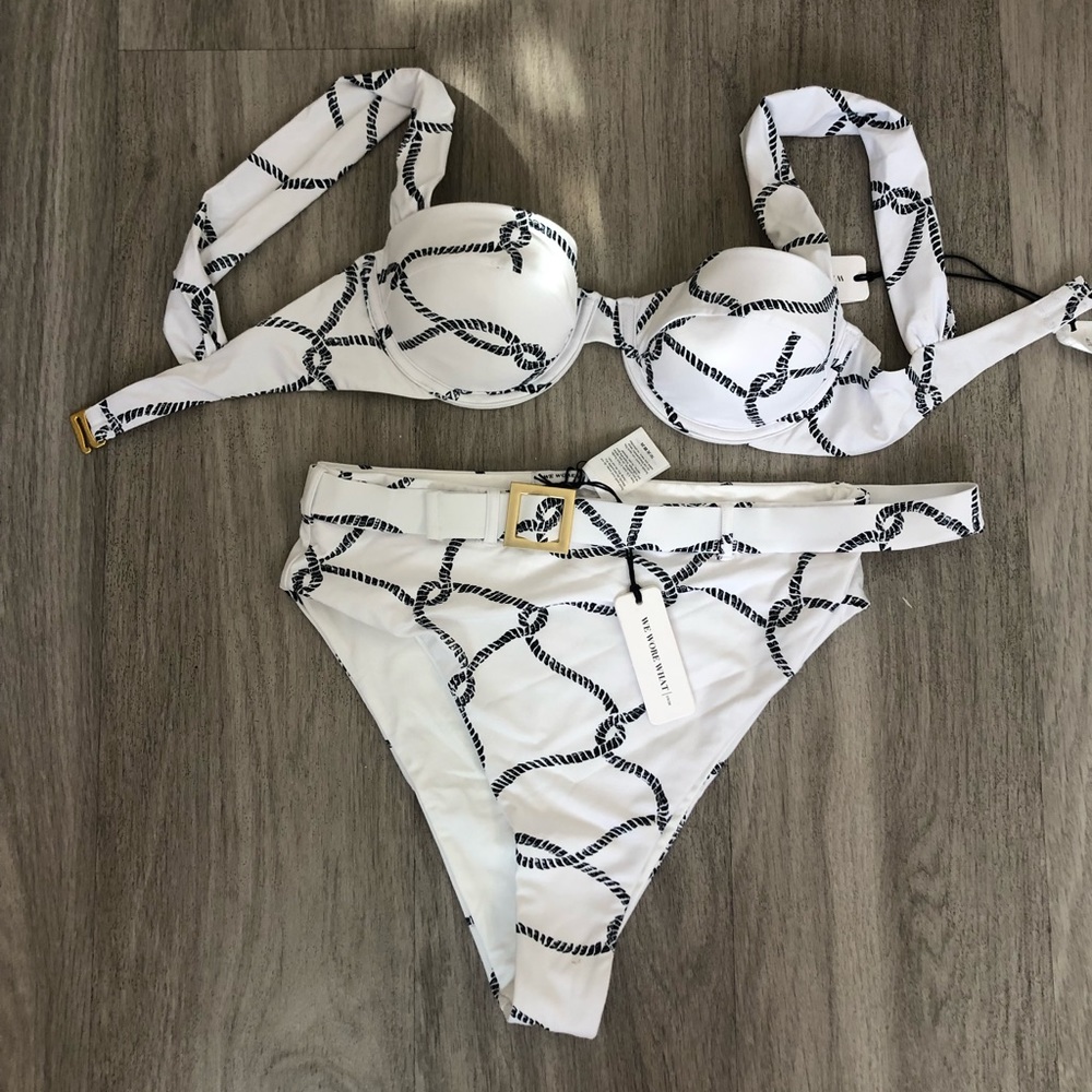 NWT WeWoreWhat bikini set S